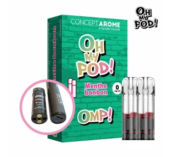 Recharge Pod Menthe bonbon Oh My Pod ! Concept Arôme