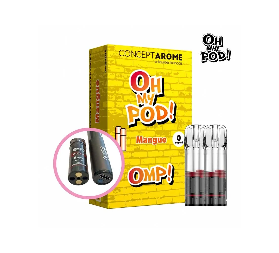Recharge Pod Mangue Oh My Pod ! Concept Arôme