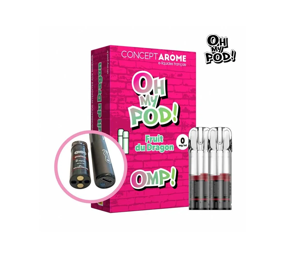 Recharge Pod Fruit du dragon Oh My Pod ! Concept Arôme