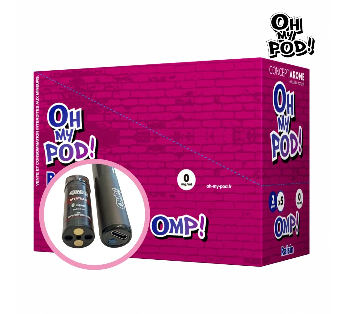 Recharge Pod Raisin Oh My Pod ! Concept Arôme