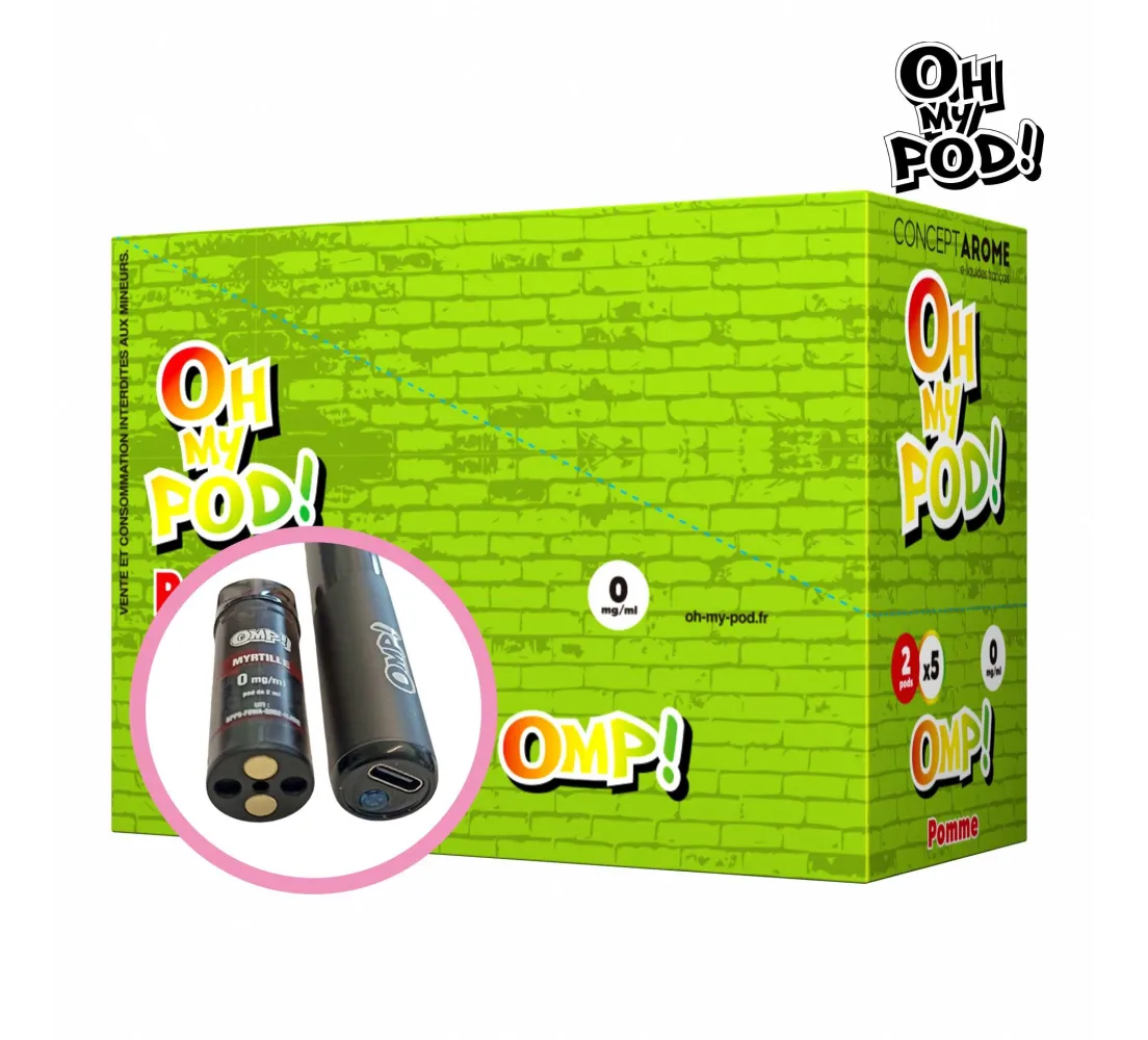 Recharge Pod Pomme Oh My Pod ! Concept Arôme