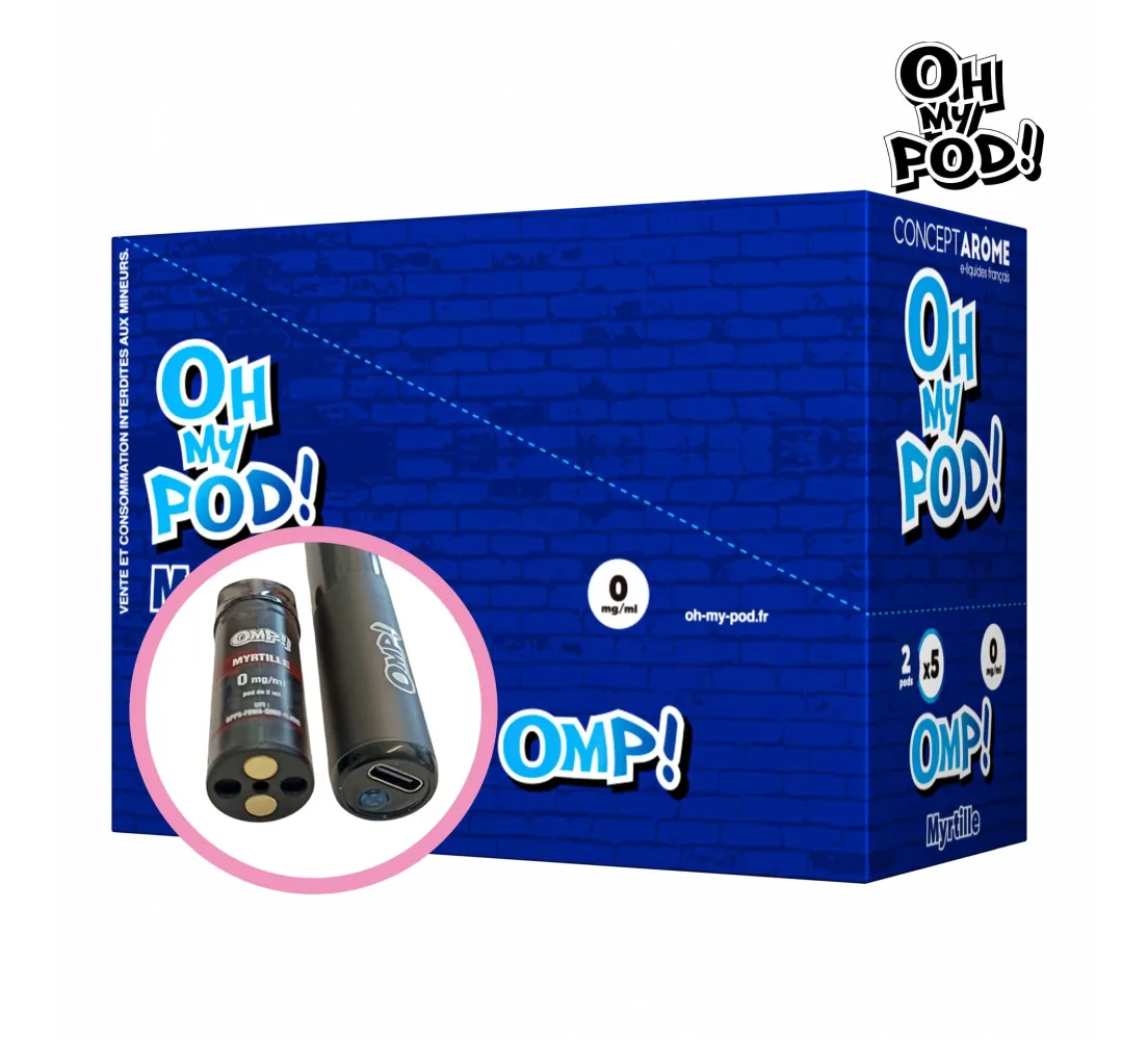 Recharge Pod Myrtille Oh My Pod ! Concept Arôme