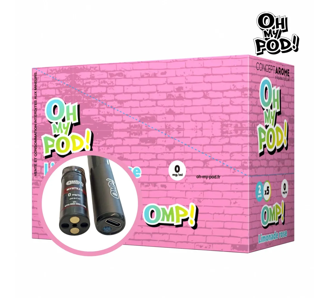 Recharge Pod Limonade rose Oh My Pod ! Concept Arôme