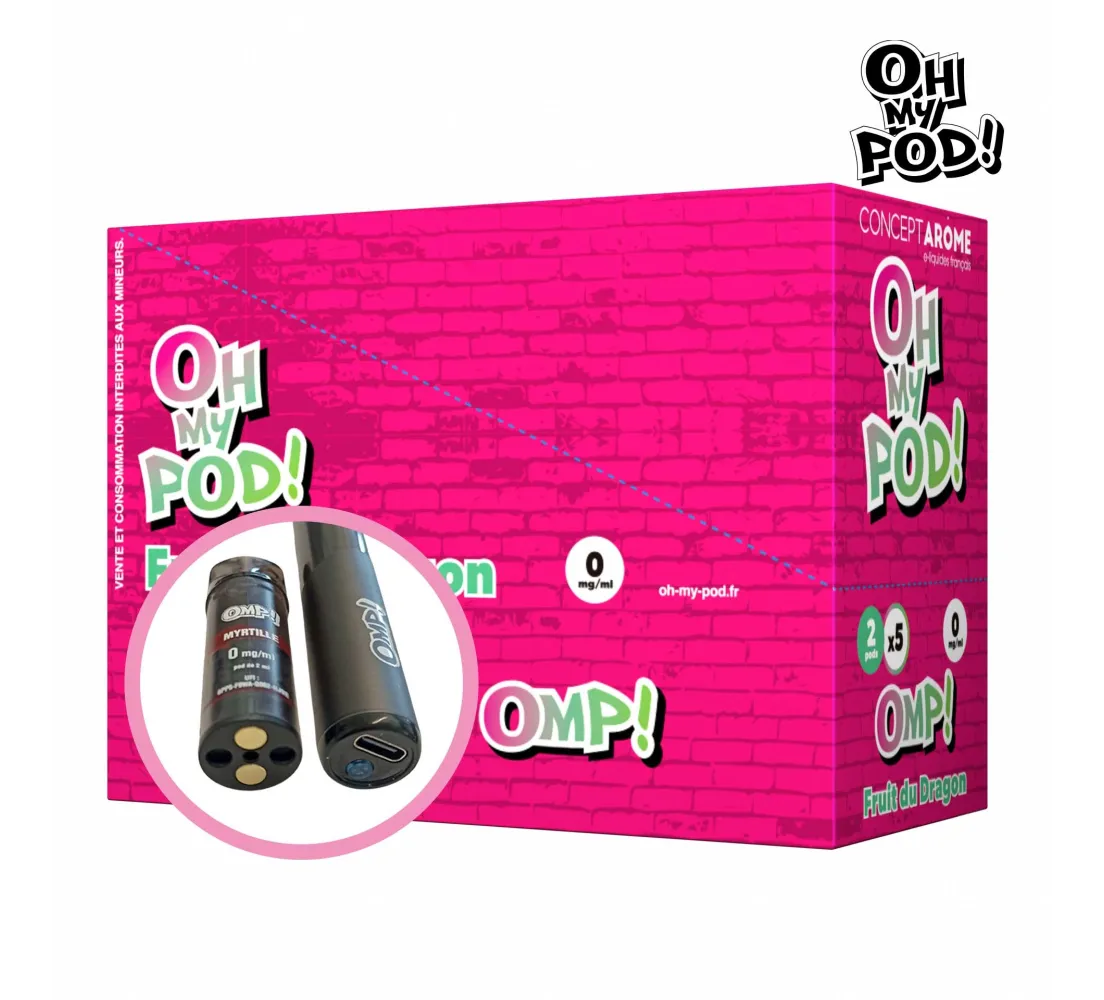 Recharge Pod Fruit du dragon Oh My Pod ! Concept Arôme