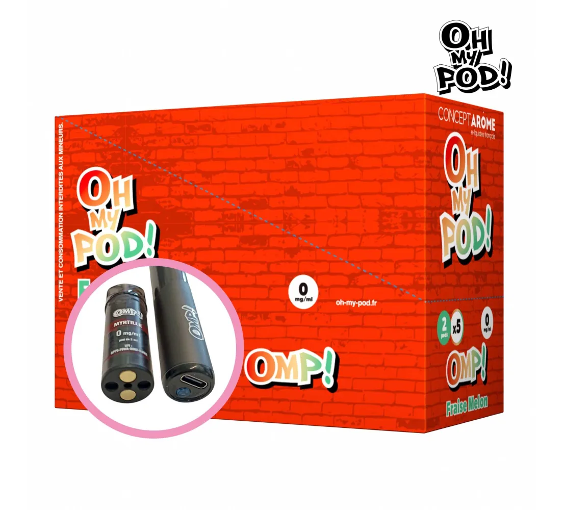 Recharge Pod Fraise melon Oh My Pod ! Concept Arôme