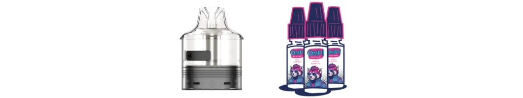 Recharge Pod + 3 flacons 10ML - Gamme Oh My Puff ! | OMP